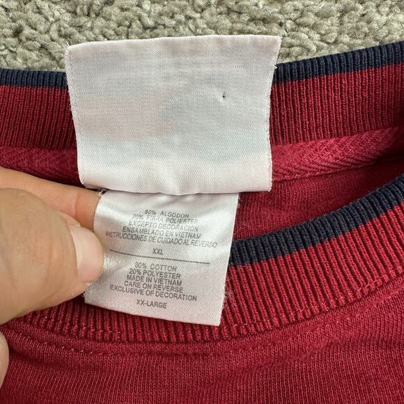 VINTAGE 90s Grandpa Sweatshirt Mens 2XL Red Gray Retired Grandkids Crweneck READ - Picture 7 of 15